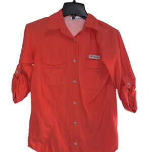 Columbia coral button down shirt size xsmall